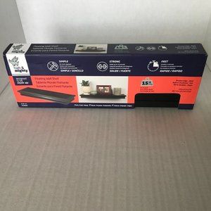 NEW High & Mighty 18-inch Tool Free Floating Shelf in Black Item# 515605